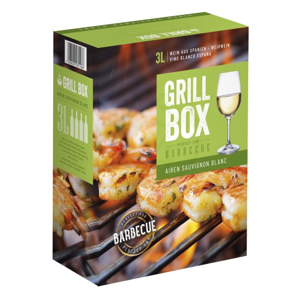 1 X GRILLBOX Airen Sauvignon Blanc 11% 3 l BIB