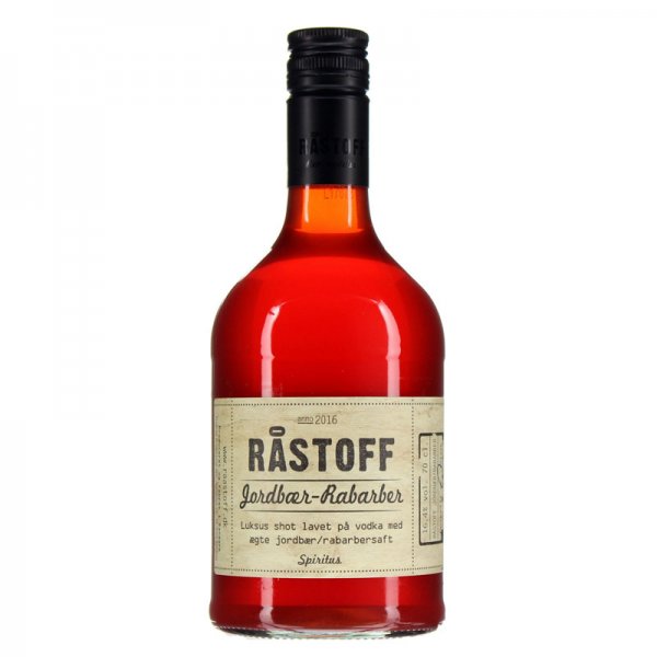 1 X Råstoff Jordbær/Rabarber Shot 0,7L 16,4%