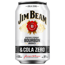 Jim Beam White & Cola Zero DPG 10% 0,33 l
