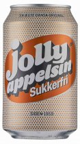 Jolly Appelsin Sukkerfri Sugar Free 18x0,33 l