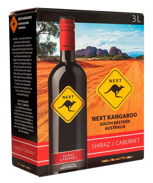 Next Kangaroo Shiraz Cabernet 13,5% 3 l BIB