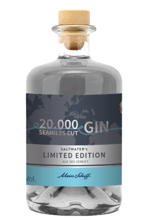 Saltwater'S "Mein Schiff" Himmelblaue Magie Magischer Gin 40% 0,50 l