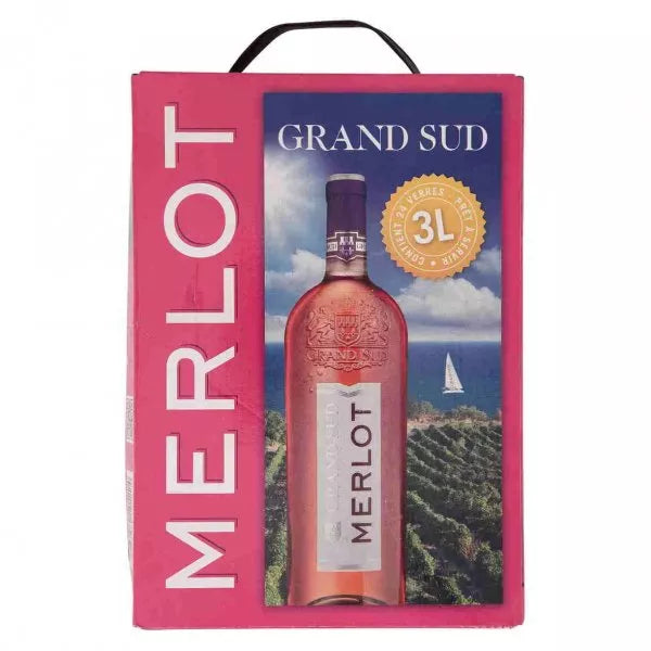 1 X Grand Sud Merlot Rose BIB 3l