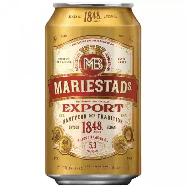 1 X Mariestads Export 24x0,33l ds. 5,3%
